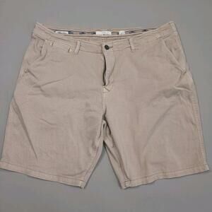 Lucky Brand Saturday Stretch Beige Chino Shorts Casual Preppy 9" 40